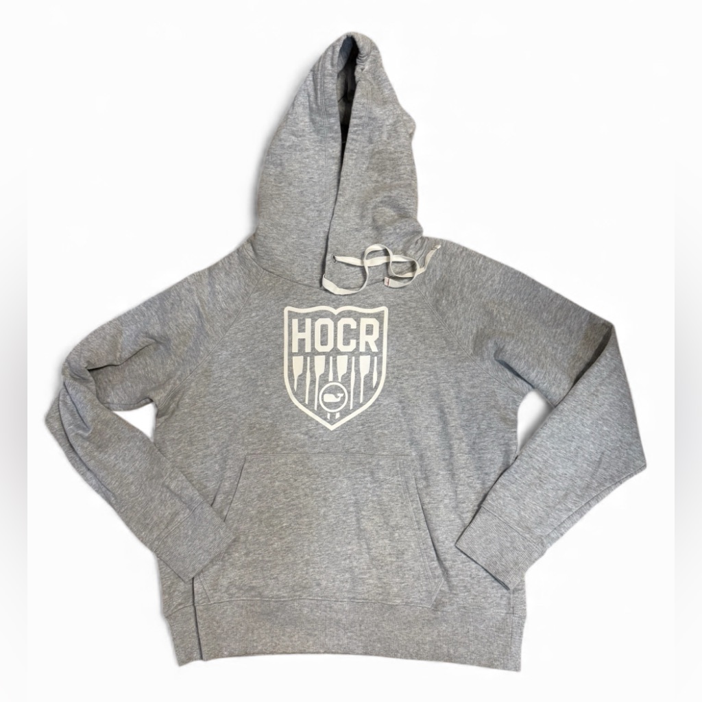 Vineyard Vines Heather Gray Pullover Graphic Hoodie Sweatshirt Graphic Szm Rare